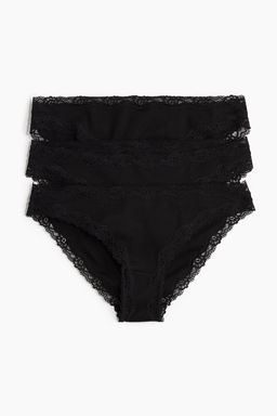 Pack de 3 bragas de algodon acanalado - H&m фото 5