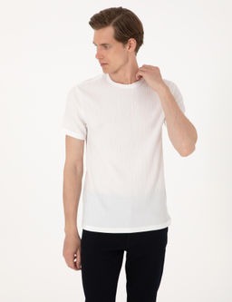 Ekru Slim Fit Ti__rt