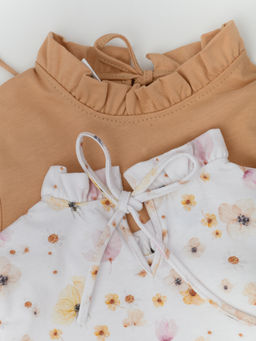 Футболка для девочки 2шт., сер/бел - Lesi kids фото 24