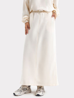 Юбка женская миди в молочном оттенке - Mark formelle фото 2