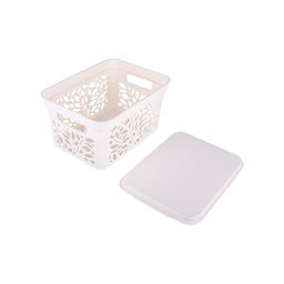 Корзинка 333*225*174мм с крышкой 10л, Leaves арт. С837 ПБ