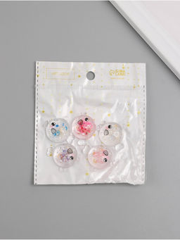 Цена за 5 шт. Подвеска для творчества акрил «Рыбка», с глиттером светится в темноте 2.6×3.1×1 см, МИКС