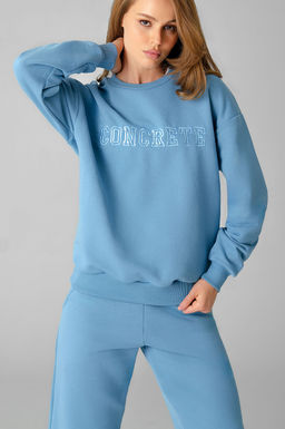 Арт. 2520/3  Костюм с брюками женский 44-52 (5 шт) Цвет:верх-голубой,низ-голубой