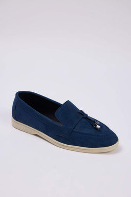 Lacivert Suet Aksesuar Detayl? Kad?n Loafer Ayakkab?
TAKAW26LA00000 - Trendyolmilla фото 3