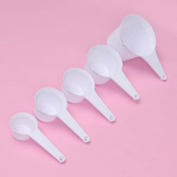 Набор мерных ложек Доляна, 11 шт.: 30/60/80/125/250 мл, 0.6/1.2/2.5/5/7.5/15 мл, пластик, белый