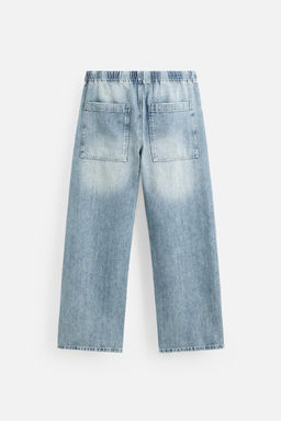 RELAXED FIT JOGGER WAIST JEANS - Zara фото 8