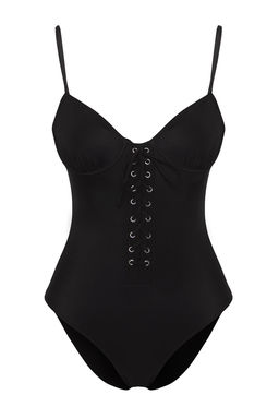 TRENDYOLMILLA Haki Balkonet Kusgozu Regular Mayo TBESS25MA00037 фото 9