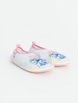 Lilo & Stitch Bask?l? K?z ?ocuk Deniz Ayakkab?s?