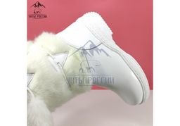 Унты подростковые белые, литая подошва