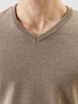 V Yaka Uzun Kollu Erkek Triko Kazak