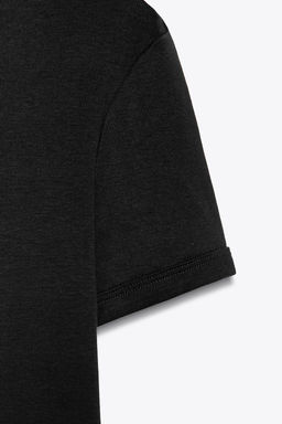 T-SHIRT WITH BACK SEAM - Zara фото 31