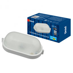 UWL-O01 100W/E27 IP54 WHITE Овал Светильник влагозащищенный под лампу Е27. ТМ Uniel.