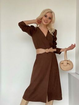 Платье с запахом черное - Martichelli фото 23