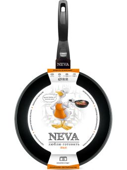 Сковорода литая Neva Black съемная ручка, 22 см - Нева металл посуда фото 3