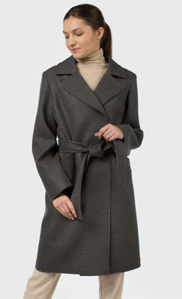 01-11105 Пальто женское демисезонное (пояс) - El podio фото 11