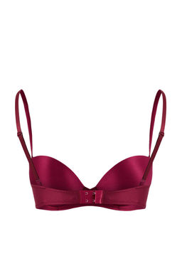 Koyu Visne Ip Ask?l? Ekstra Dolgulu/Push-Up Balconette Orme Sutyen THMAW21SU0058