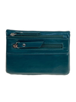 Женское портмоне из искусственной кожи, цвет зеленый