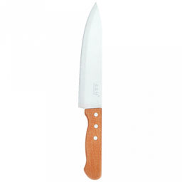 Дельта Нож кухонный 200мм из нержавеющей стали, широкое лезвие, буковая ручка, в блистере (Китай) - Домашняя Мода фото 2