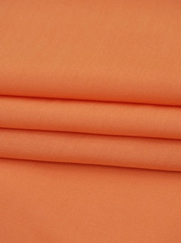 Штапель цв.Оранжевый, ш.1.45м, вискоза-100%, 110гр/м.кв - Купава фото 2