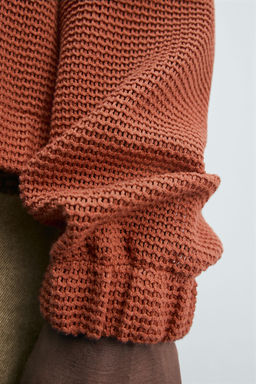 OPEN KNIT HOODIE - Zara фото 5