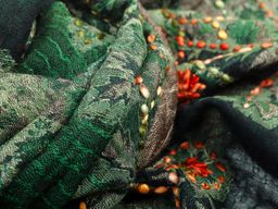 Палантин с вышивкой (шерсть 100%) в ассортименте №Тк903/35 - Ганг фото 3