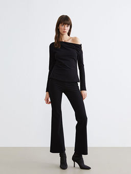 Y?ksek Bel ?spanyol Pa?a Kad?n Tayt Pantolon