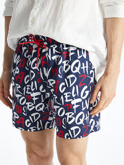 K?sa Boy Desenli Erkek Deniz ?ortu