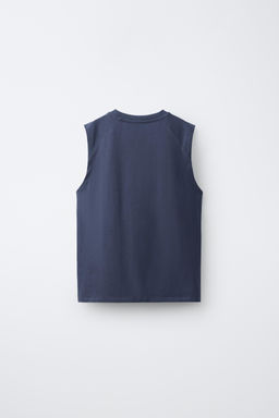 CAMISETA MANGA SISA / Azul medio - Zara фото 2