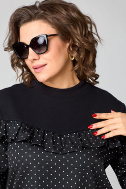 Блуза EVA GRANT 214-1 принт горох