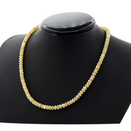 Перламутр бежевый 6мм, круглые приплюснутые бусины, бусы длиной 46см