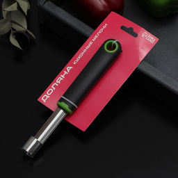 Цена за 2 шт. Нож для сердцевины Доляна Lime, 20×2 см, чёрный