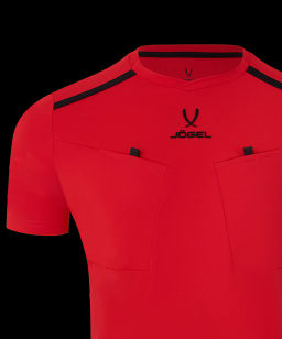 Футболка судейская JOGEL DIVISION PerFormDRY Referee Tee, красный  фото 4