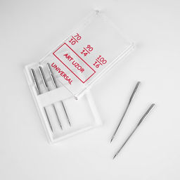 Цена за 5 шт. Иглы для бытовых швейных машин, универсальные, №70-100, 5 шт.