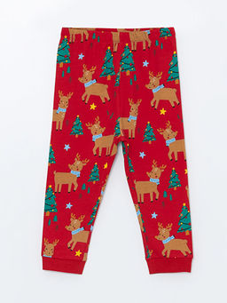 Beli Lastikli Y?lba?? Temal? Erkek Bebek Pijama Alt