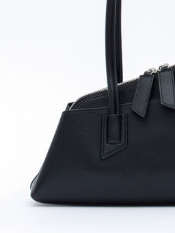 Сумка женская кожаная 6006L black Polina&Eiterou