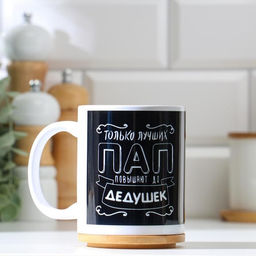 Кружка сублимация Только лучших пап повышают до дедушек, с нанесением