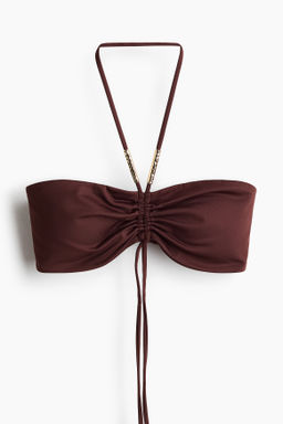 Top de bikini bandeau con relleno