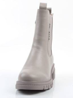 04-PAM370-3Z GRAY/BEIGE Ботинки зимние женские (натуральная кожа, 100% шерсть)