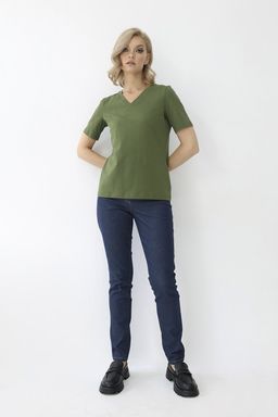 Футболка с V-образным вырезом - Looklikecat фото 3