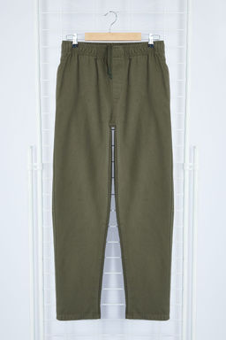 Lacivert Regular Fit Lastik Belli Gabardin Pantolon TMNSS23PL00033 - Trendyolmilla фото 31