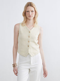 V Yaka Ekose Kad?n Yelek