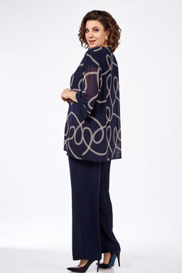 Костюм Элль стиль 2284 темно-синий  фото 6