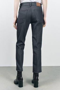 ZW COLLECTION BOOTCUT HIGH-WAIST CROPPED JEANS - Zara фото 3