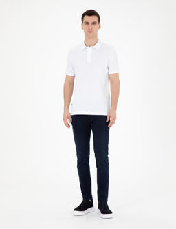 Beyaz Slim Fit Basic Ti__rt - Pierre cardin фото 11