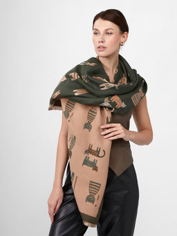 в составе ШЕРСТЬ и КАШЕМИР Большой, мягкий, теплый однотонный двусторонний палантин. - Tantino фото 6