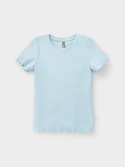 КР 301989/голубой фуфайка (футболка) для дев