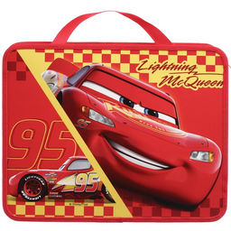 Папка с ручками А4, 33×26×7 см, пластик, «Тачки»