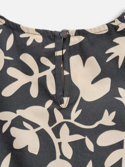 ACOOLA / Блузка детская для девочек Ruse черный принт  фото 6