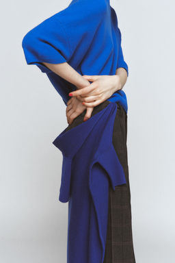 100% WOOL WIDE SLEEVE JUMPER - Zara фото 4