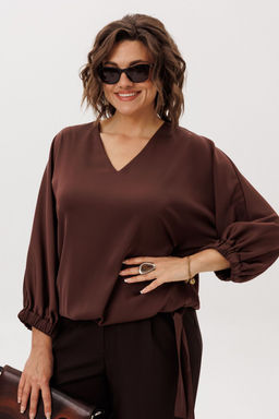 Блуза ANELLI 1662 бельгийский шоколад